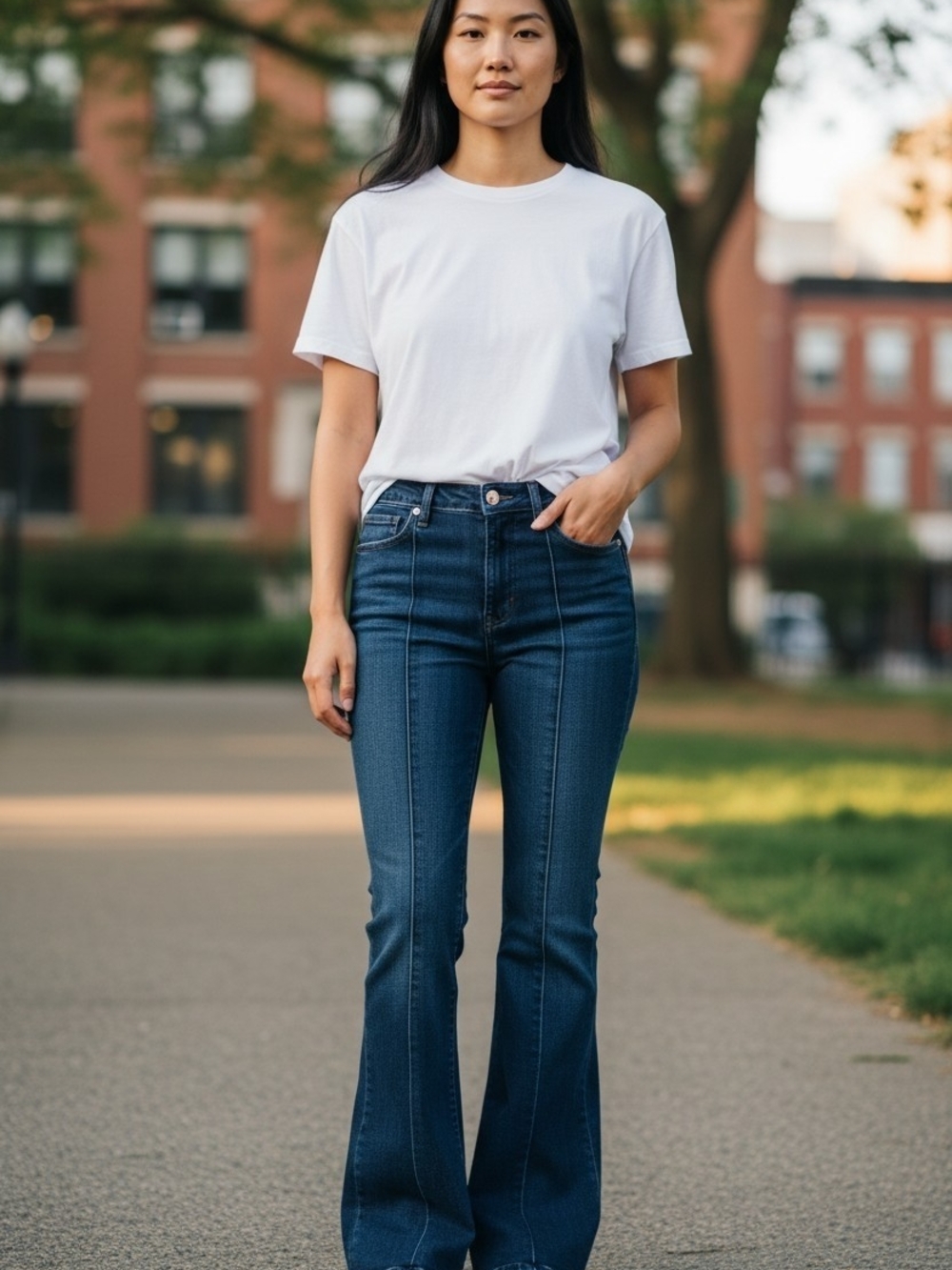 LOFT The Kick Crop Women’s Size 29/8 Dark Wash High Rise Flare Jeans
